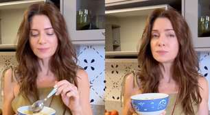 Seria este o segredo da jovialidade de Letícia Spiller aos 52 anos? Atriz de 'Coração Acelerado' toma iogurte proteico com manga e granola na dieta. 'Salva a rotina'