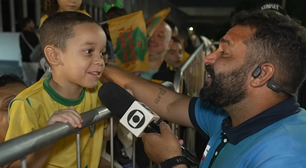 Garotinho corneta Neymar ao vivo no SporTV: 'Só fica caindo'
