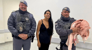 Ação rápida da Polícia Militar salva recém-nascida de apenas 7 dias engasgada durante a madrugada em Cabreúva