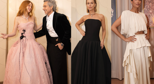 Renda dramática, seda plissada e black tie moderno: Marina Ruy Barbosa e Alexandre Nero se reencontram em noite de gala com Mariana Ximenes, Camila Pitanga e outros famosos