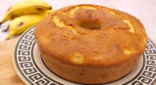 Festa Junina: Bolo de banana de liquidificador