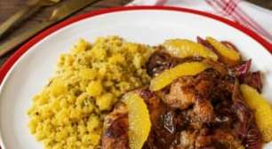 Sobrecoxa de frango com molho balsâmico: suculenta e agridoce