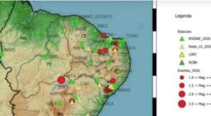 Nordeste registra 19 tremores de terra em maio; Pernambuco está entre os estados com ocorrências