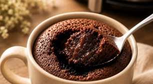 Brownie de caneca na airfryer: receita cremosa e rápida