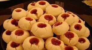 Biscoito de maizena amanteigada com goiabada
