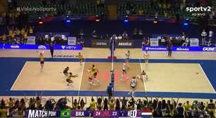 Brasil estreia com vitória sobre Holanda na Liga das Nações Feminina em duelo com queda de luz