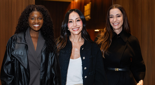 Tudo preto, mas nada básico! Com tweed e jaqueta de couro, Sabrina Sato, Kenya Sade e Mônica Martelli prestigiam peça de Taís Araújo com looks all black para o Inverno 2026