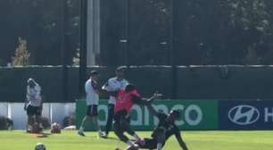 Casemiro tem dividida forte com Endrick em treino da Seleção e repercute nas redes sociais