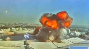 Vídeo mostra momento em que drone explode após atingir aeroporto no Kuwait