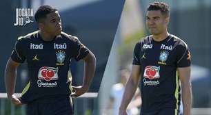 Endrick e Casemiro entram juntos no último treino antes de amistoso da Seleção