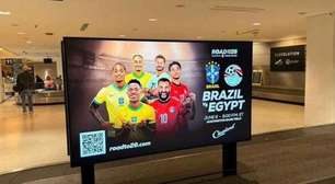 Cartaz de Brasil x Egito coloca atleta fora da Copa para promover jogo da Seleção