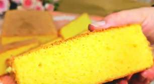 Bolo de fubá sem trigo e sem lactose, tão leve quanto uma nuvem, para servir com um café