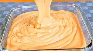 Sobremesa sem leite condensado, que também não leva creme de leite e fica uma gostosura