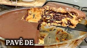 Pavê de doce de leite cremoso e feito com ingredientes simples, para surpreender a todos