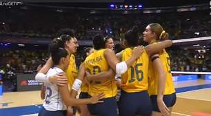 Seleção feminina vence jogaço de cinco sets e encerra invencibilidade de 39 partidas da Itália