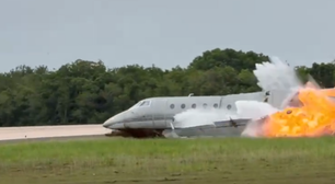 Jatinho particular explode na hora do pouso na República Dominicana; veja vídeo