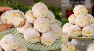 Pãozinho lua de mel de limão super fofinho e com um creme azedinho na medida certa