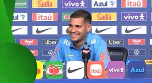 'Não gosto nem desgosto', brinca Bruno Guimarães sobre participar de coletiva