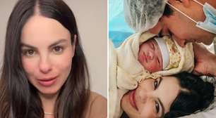 Qual é o diagnóstico do filho de Sthefany Brito? Recém-nascido vomitou sangue