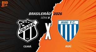 Ceará x Avaí: onde assistir, escalações e arbitragem