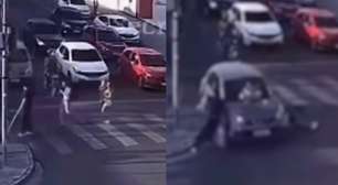 Bebê fica preso em capô de carro após atropelamento na Paraíba