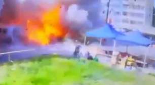 Veja momento em que míssil russo atinge área residencial em cidade na Ucrânia e deixa 5 mortos