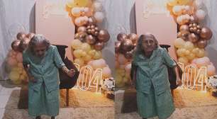 Idosa de 104 anos celebra aniversário dançando forró de Luiz Gonzaga e viraliza