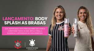Corinthians lança body splash inspirado no elenco feminino