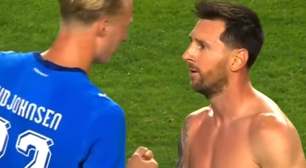 Atacante da Islândia surpreende Messi com revelação após jogo, e reação viraliza; veja vídeo