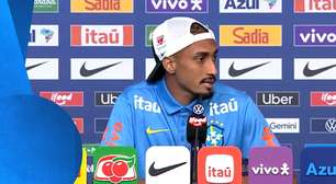 Raphinha diz que sente menos pressão agora do que na Copa de 2022: 'Cheguei muito imaturo'