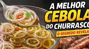 Cebola de churrascaria deliciosa, curtida com um segredo especial para não arder e não amargar