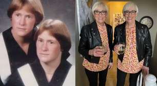 Gêmeas idênticas surpreendem ao usar roupas iguais há 68 anos: "Até os pijamas"