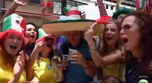 Repórter da Globo bebe tequila ao vivo durante abertura da Copa do Mundo: 'Mãe, tô bem'