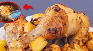 Almoço na airfryer completo e muito saboroso, que já sai prontinho em poucos minutos