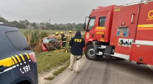 Colisão frontal deixa uma pessoa morta na BR-471, em Santa Vitória do Palmar