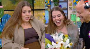 Tati Machado se emociona ao falar da gravidez: 'Não podia esconder'