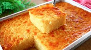 Bolo de tapioca sem farinha conhecido como bolo de goma, bem macio e saboroso