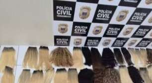 Polícia apreende no Recife apliques capilares roubados de salão de beleza em Natal