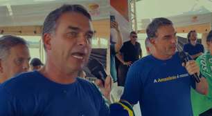 Flávio chama camisa da Seleção Brasileira de 'camisa do Bolsonaro' em discurso no Pará
