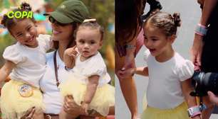 Filhas de Neymar visitam a Disney 'uniformizadas' antes de jogo do Brasil na Copa do Mundo