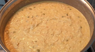 Creme de galinha com creme de leite