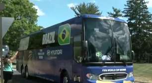 Com Neymar na delegação, Brasil chega ao MetLife para estreia na Copa do Mundo