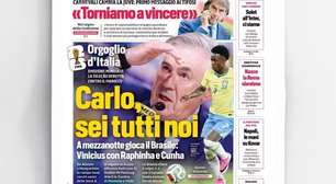 Itália fora da Copa do Mundo faz jornal italiano torcer pelo Brasil: 'Carlo, você representa todos nós'