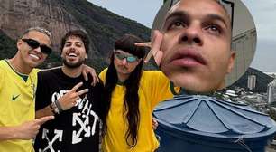 Livramento! Influenciador brasileiro chora e revela que quase entrou em helicóptero que caiu com Oliver Tree e Gaspi: 'Não pude ir'