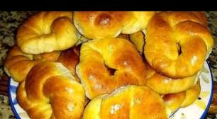 Rosquinha caseira assada super fofinha que desmancha na boca, para servir com um café