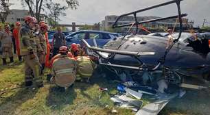Bombeiros confirmam que não houve sobreviventes em colisão de helicópteros no Recreio