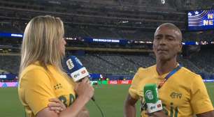 Fernanda Gentil 'compara' empate com derrota e Romário rebate: 'Quem não conhece futebol vai pensar como você'
