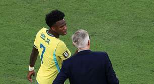 'Ancelotti sempre poderá contar com Vini Jr': veja a repercussão internacional do empate entre Brasil e Marrocos