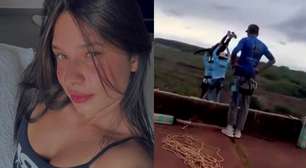 Presos por morte de jovem em rope jumping não sabem explicar por que ela foi jogada sem corda, diz delegada