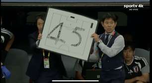 Técnico do Japão descarta tecnologia e aposta em lousa para informar tempo de jogo aos jogadores